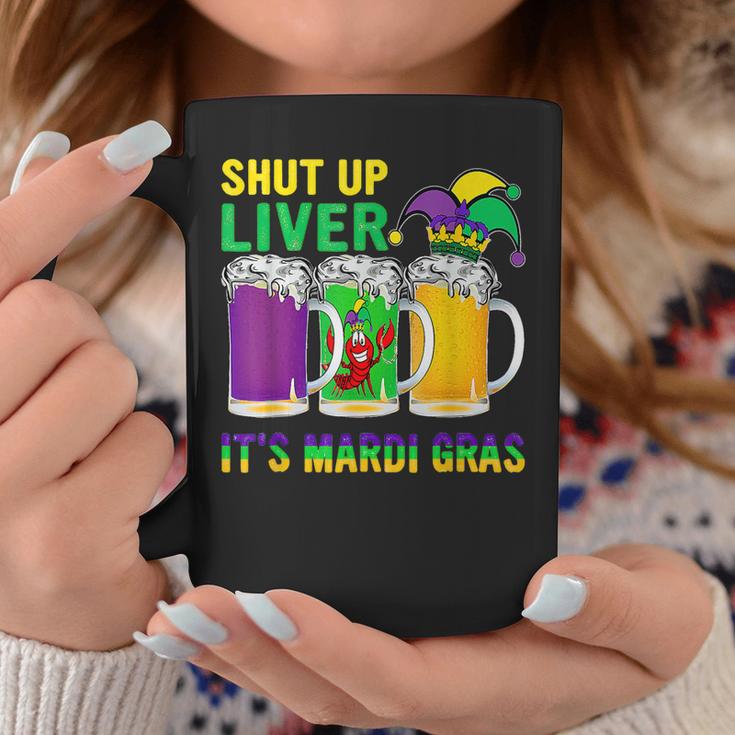 Funny Crawfish Boil Shut Up Liver Mardi Gras Beer Drinking  Coffee Mug