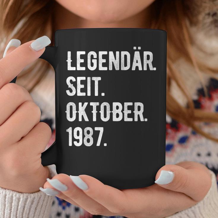 36 Geburtstag Geschenk 36 Jahre Legendär Seit Oktober 1987 Tassen Lustige Geschenke