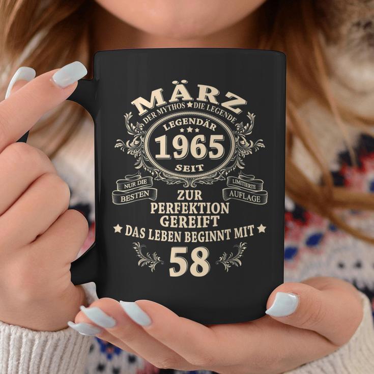 58 Geburtstag Geschenk Mann Mythos Legende März 1965 Tassen Lustige Geschenke