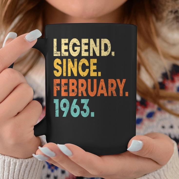 60 Year Old Gifts 60Th Birthday Legend Since February 1963 Coffee Mug Funny Gifts