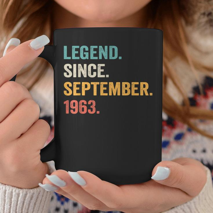60 Years Old Gifts Legend Since September 1963 60Th Bday Men Coffee Mug Funny Gifts