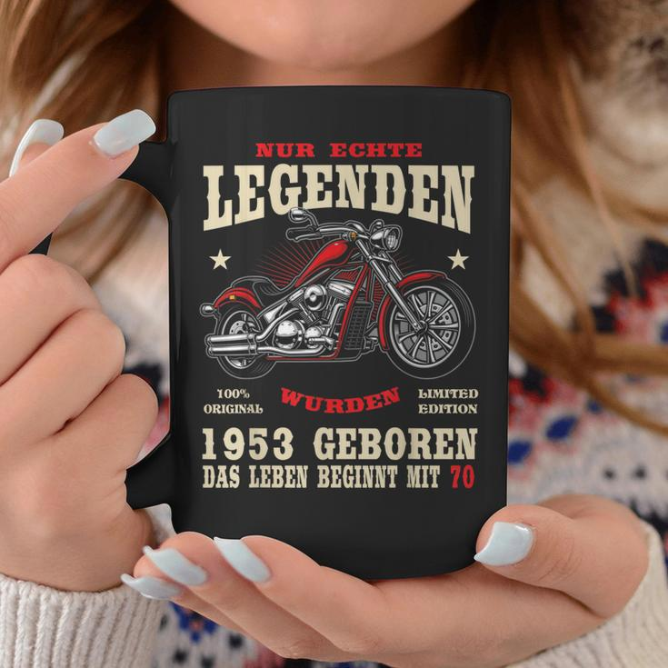 70. Geburtstag Herren Tassen, Motorrad Chopper 1953, Biker Design Lustige Geschenke