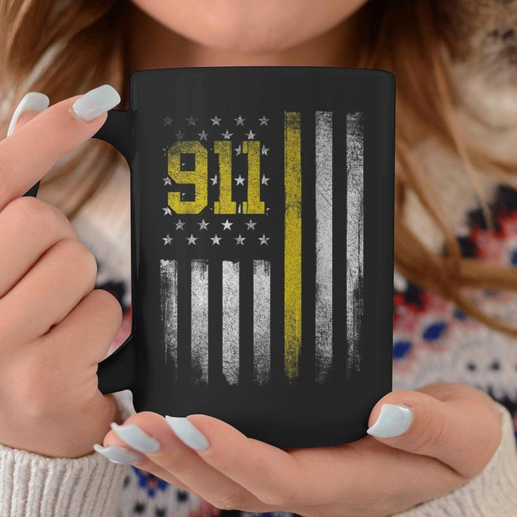 911 Dispatcher - Dispatch Us Flag Police Emergency Responder Coffee Mug Unique Gifts