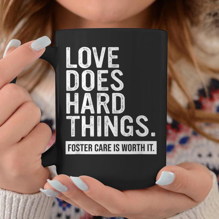 Adoption Day Love Does Hard Things Foster Care Awareness Coffee Mug Funny Gifts