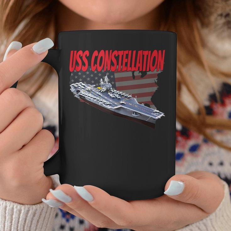 Aircraft Carrier Uss Constellation Cv-64 For Grandpa Dad Son Coffee Mug Funny Gifts