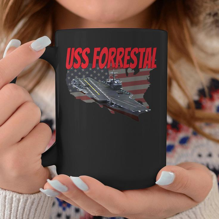 Aircraft Carrier Uss Forrestal Cv-59 For Grandpa Dad Son Coffee Mug Funny Gifts