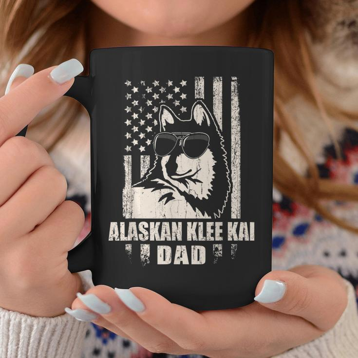 Alaskan Klee Kai Dad Cool Vintage Retro Proud American Coffee Mug Funny Gifts