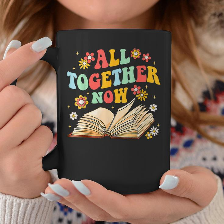 All Together Now Summer Reading Program 2023 Book Groovy Coffee Mug Unique Gifts