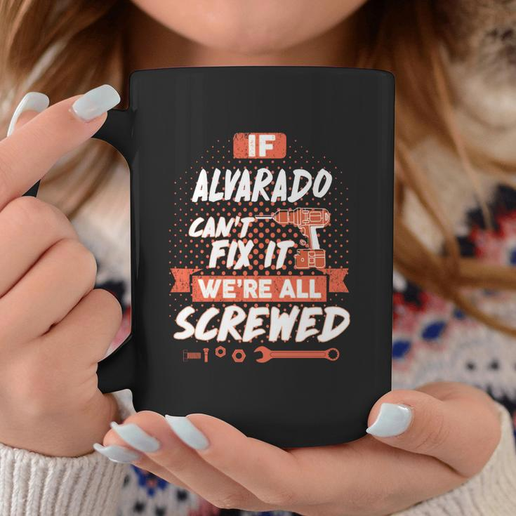 Alvarado Name Alvarado Family Name Crest Coffee Mug Funny Gifts