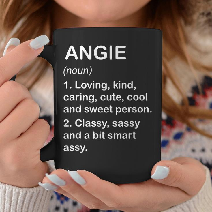 Angie Definition Personalized Custom Name Loving Kind Coffee Mug Funny Gifts