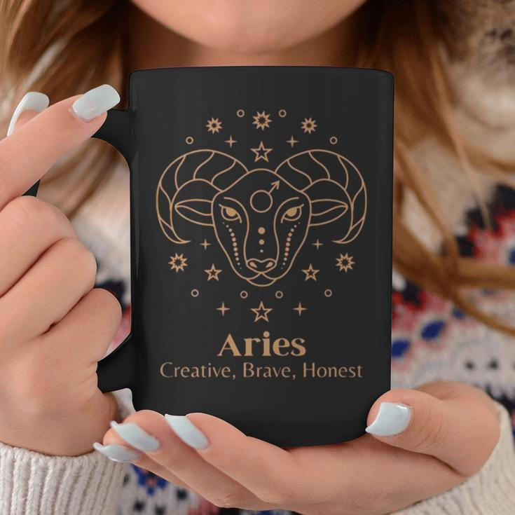 Aries Art Zodiac Design Aesthetic Coffee Mug Unique Gifts