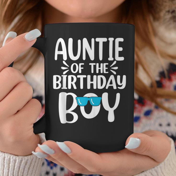 Auntie Of The Birthday Boy Mom Dad Kids Family Matching Coffee Mug Unique Gifts
