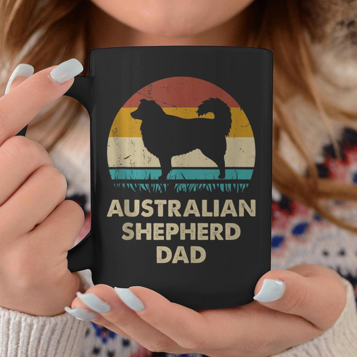Australian Shepherd Dad Gift For Men Aussie Dog Vintage Coffee Mug Funny Gifts