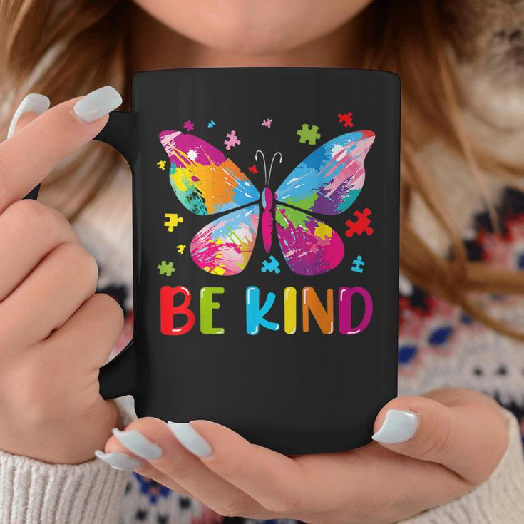 Autism Awareness Kindness Butterfly Be Kind Teacher Women Coffee Mug Unique Gifts
