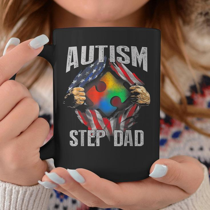 Autism Step Dad American Flag Autism Awareness Coffee Mug Unique Gifts