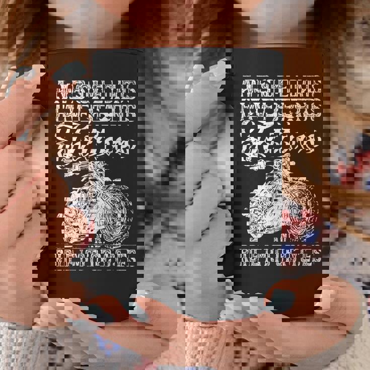 Awesome Dads Have Tattoo Beards Ride Motorcycles Fathers Day Coffee Mug Personalized Gifts