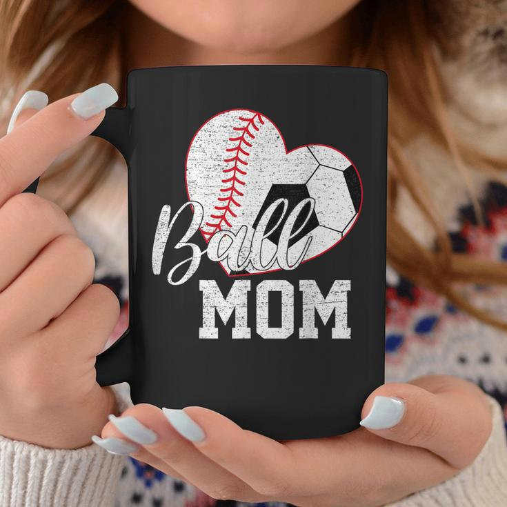 Ball Mom Both Of Soccer Baseball Gifts Women Mothers Day Coffee Mug Unique Gifts