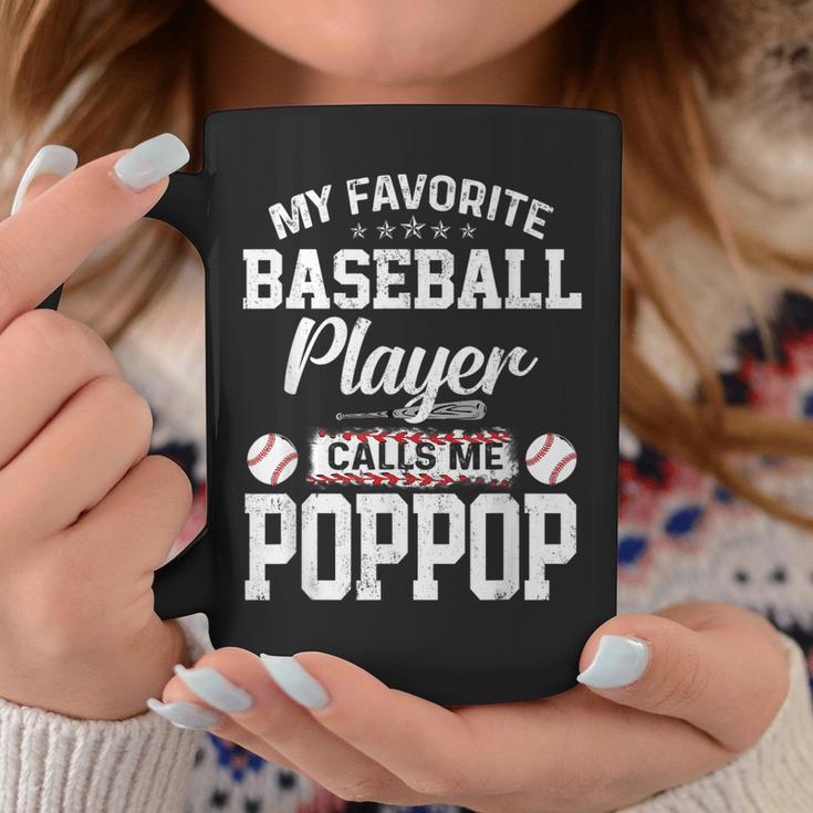 Baseball Dad My Favorite Baseball Player Calls Me Poppop Gift For Mens Coffee Mug Unique Gifts