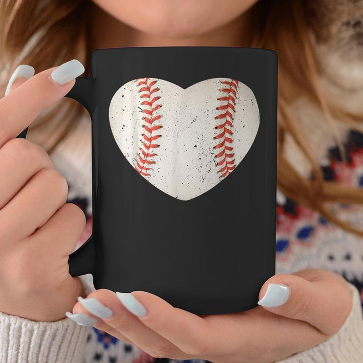 Baseball Heart Cute Mom Dad Softball Mothers Day Sports Day Coffee Mug Unique Gifts