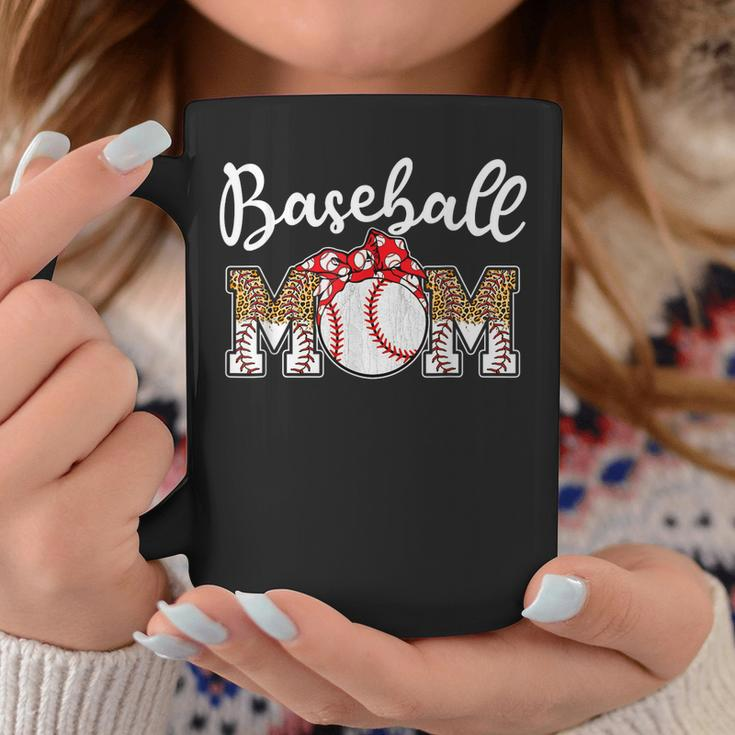 Baseball Mom Leopard Funny Softball Mom Mothers Day 2023 Coffee Mug Unique Gifts