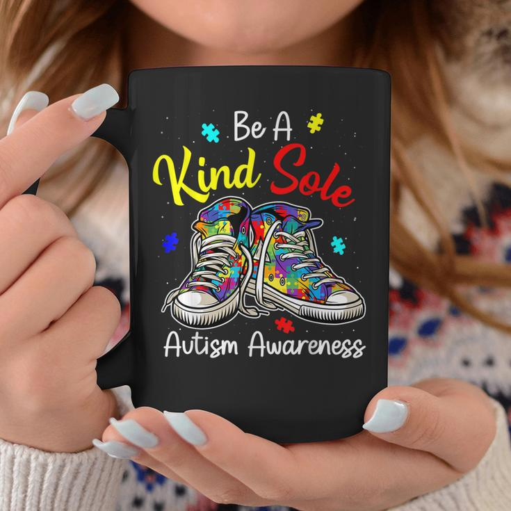 Be A Kind Sole Autism Awareness Puzzle Shoes Be Kind Gifts Coffee Mug Unique Gifts