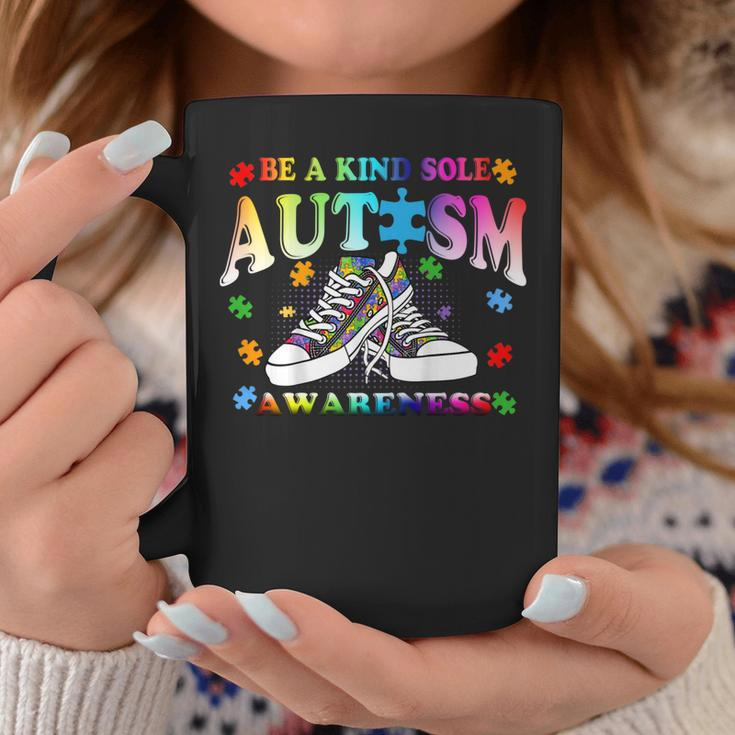 Be A Kind Sole Autism Awareness Puzzle Shoes Be Kind Gifts Coffee Mug Unique Gifts