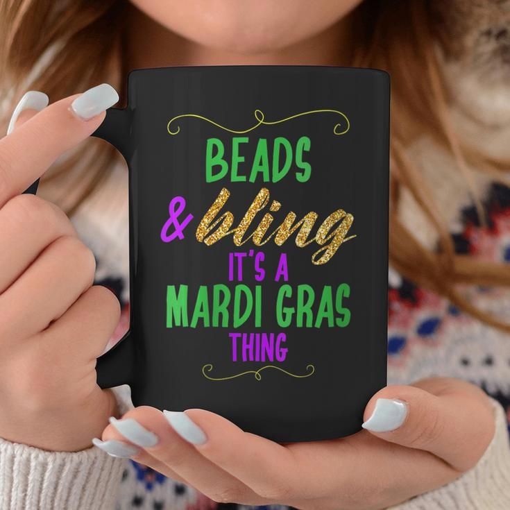 Beads & Bling Its A Mardi Gras Thing Cool Gift For Womens Coffee Mug Personalized Gifts