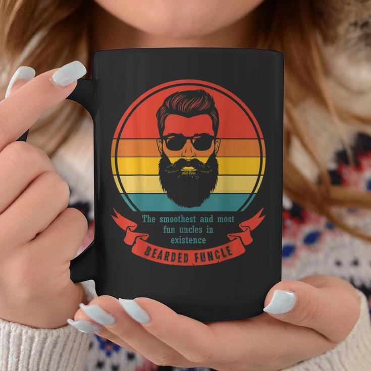 Bearded Funcle Funny Uncle Definition Distressed Vintage Coffee Mug Unique Gifts