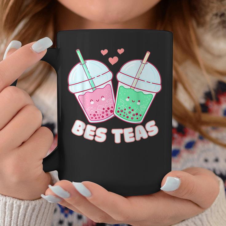 Bes Tea Bes Teas Cute Bestie Bubble Tea Boba Best Friends Coffee Mug - Seseable