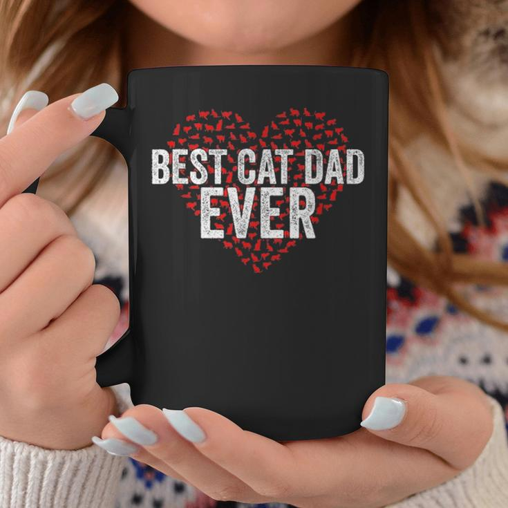 Best Cat Dad Ever Cat Heart Love Cats Fathers Day Gift Coffee Mug Funny Gifts