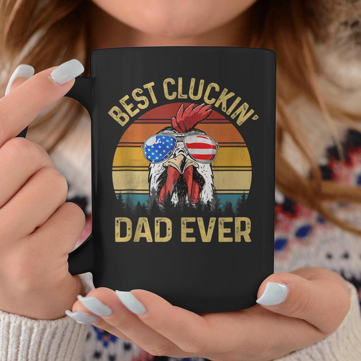 Best Cluckin Dad Ever Chicken Daddy Dad Fathers Day Farmer Coffee Mug Funny Gifts