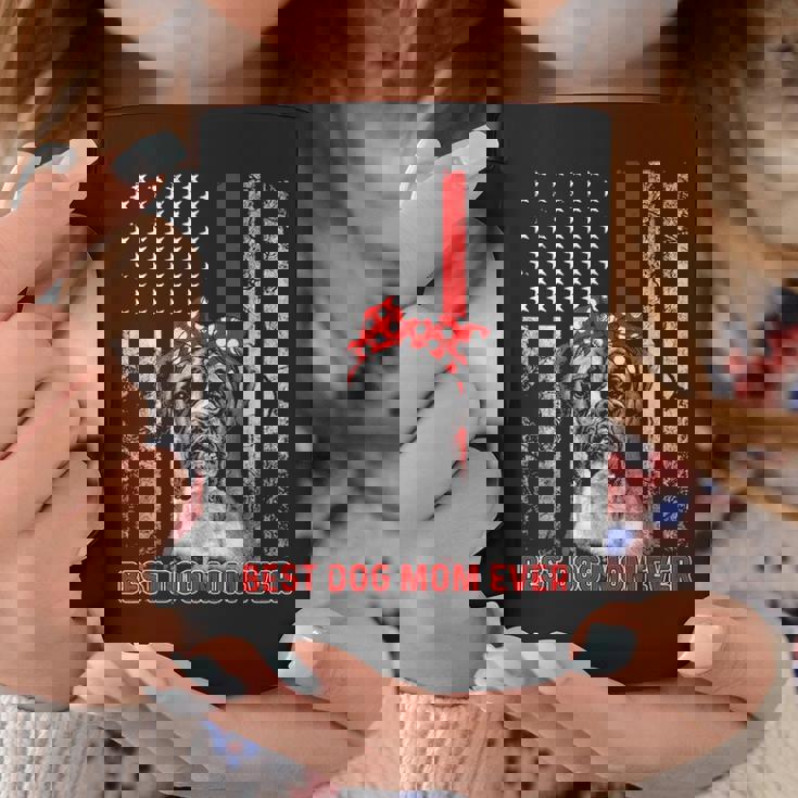 Best Dog Mom Ever Boxer Dog Mom Usa Flag Patriotic Coffee Mug Personalized Gifts