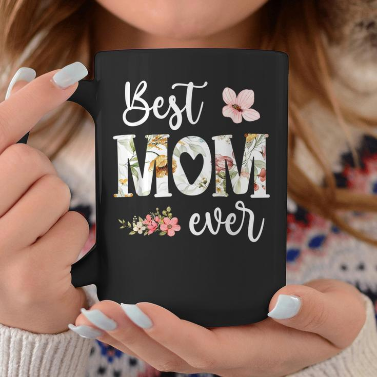 Best Mom Ever Cute Mom Mothers Day Floral Mom Heart Mom Coffee Mug Unique Gifts