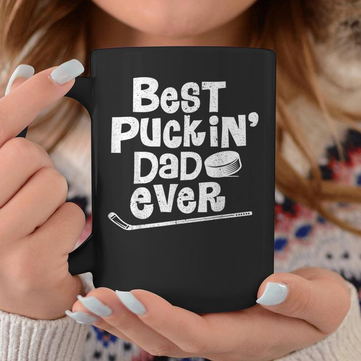 Best Puckin Dad Ever Funny Hockey Gift For Father Coffee Mug Unique Gifts