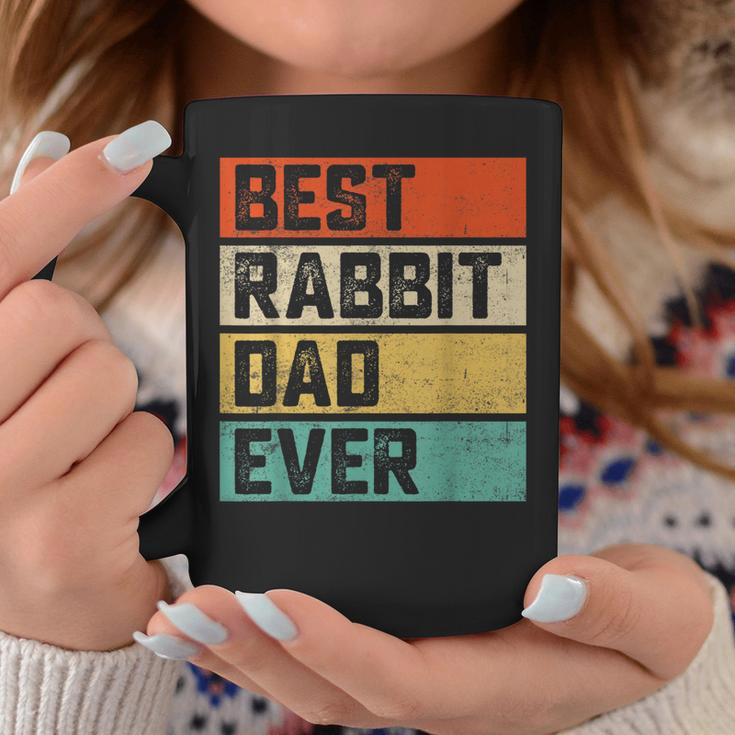 Best Rabbit Dad Ever Funny Rabbits Men Father Vintage Coffee Mug Funny Gifts