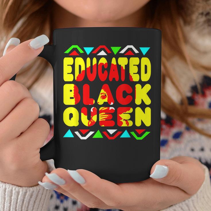 Black Queen Educated African American Pride Dashiki Coffee Mug | Mazezy