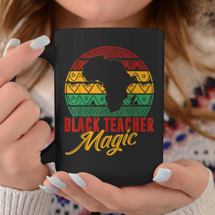 Black Teacher Magic Melanin Pride Black History Month V3 Coffee Mug Funny Gifts