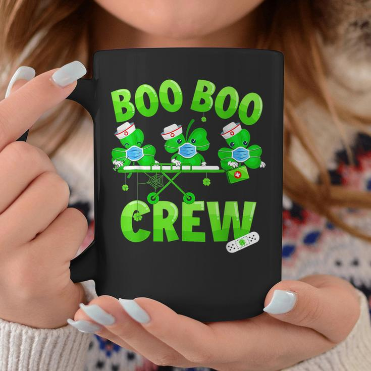 Boo Boo Crew Nurse St Patricks Day Shamrock Face Mask Nurse Coffee Mug Funny Gifts