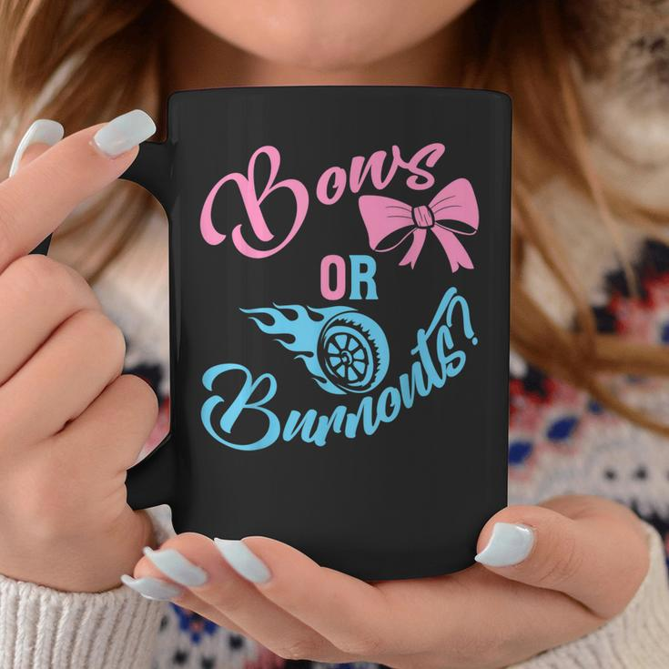 Bows Or Burnouts Gender Reveal Idea For New Mom Or New Dad Coffee Mug Unique Gifts