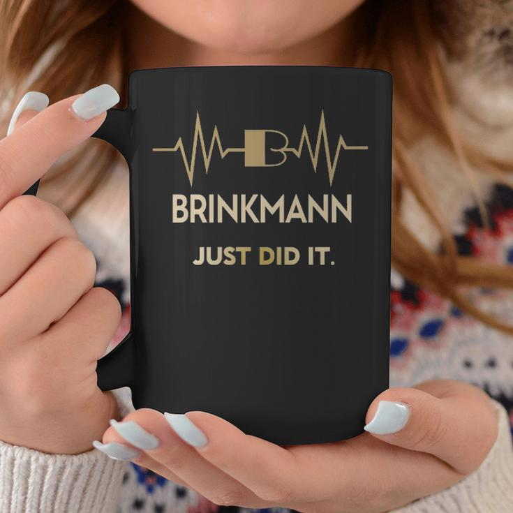 Brinkmann Just Did I Personalized Last Name Coffee Mug Funny Gifts