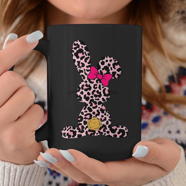 Bunny Easter Pink Leopard Rabbit Cute Easter Day Girls Women Coffee Mug Unique Gifts