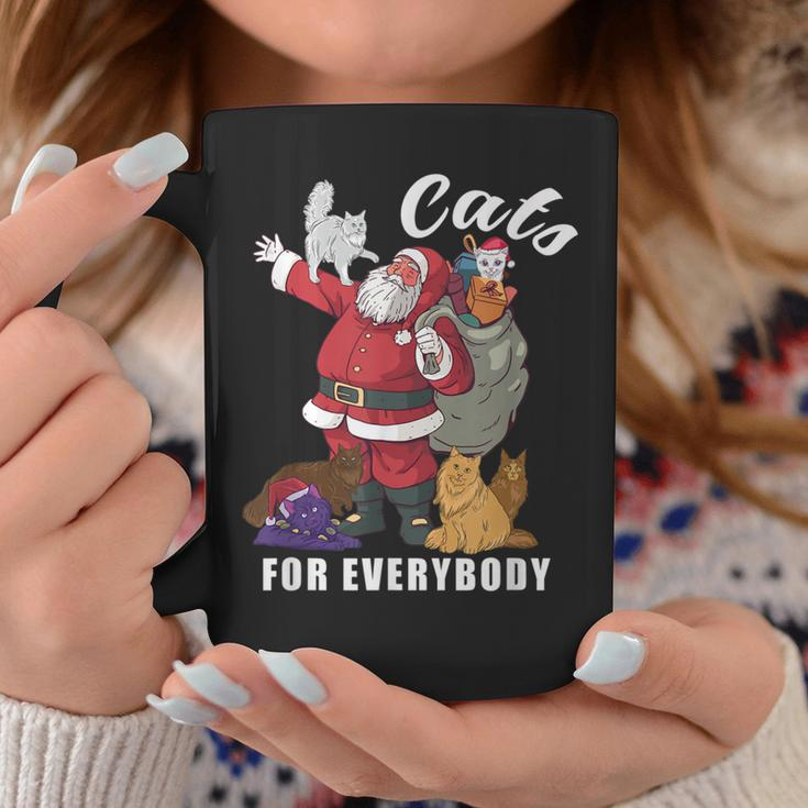 Cats For Everybody Weihnachtskatze Lustiges Weihnachtsmann Tassen Lustige Geschenke
