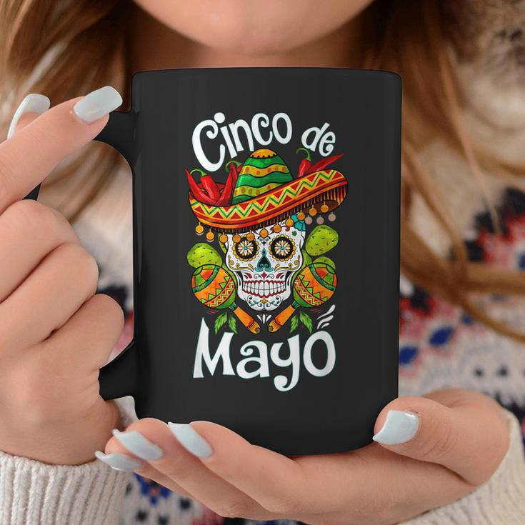 Cinco De Mayo Skull Sombrero Mexican Men Women Funny Gift Coffee Mug Unique Gifts