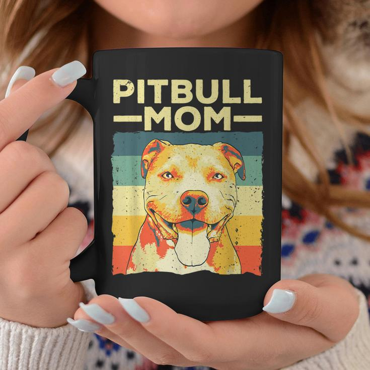 Cool Pitbull Mom For Women Girls Pitbull Owner Dog Lover Coffee Mug Funny Gifts