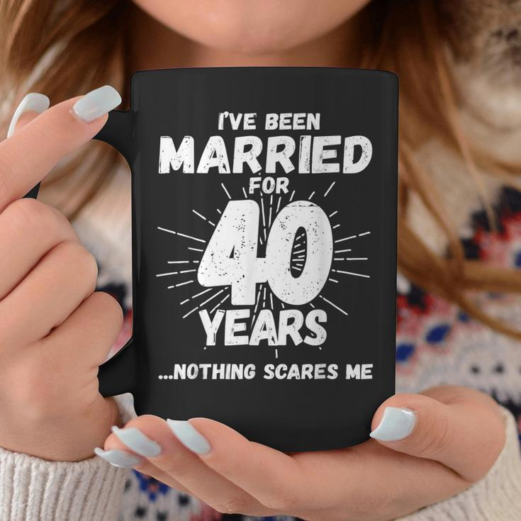 Couples Married 40 Years - Funny 40Th Wedding Anniversary Coffee Mug Unique Gifts