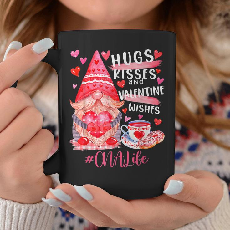 Cute Gnome Cna Life Nurse Hugs Kisses Valentines Day V2 Coffee Mug Funny Gifts