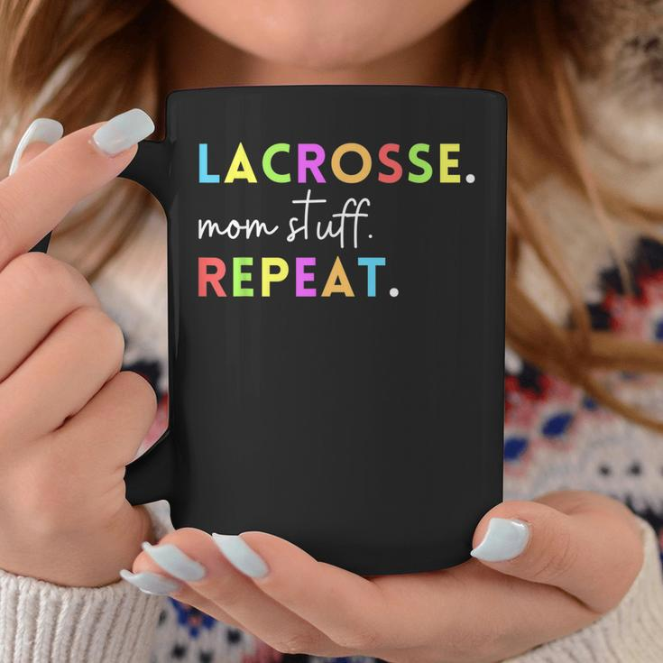 Cute Lacrosse Mom Stuff Repeat Design For Lax Life Mother Coffee Mug Unique Gifts