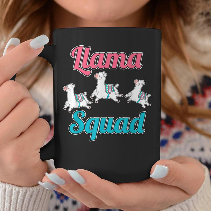 Cute Leaping Llamas Animal Lover Funny Llama Squad Coffee Mug Unique Gifts