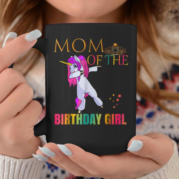 Cute Mom Of Birthday Girl Dabbing Unicorn Party Shirt Idea Coffee Mug Unique Gifts