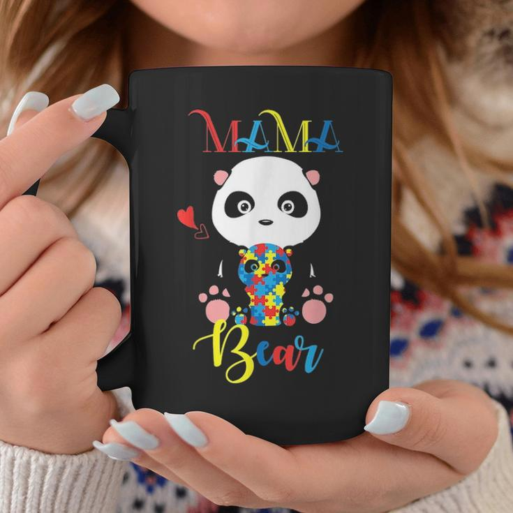 Cute Panda Bear Lovers Mama Bear Autism Mother Puzzle Baby Coffee Mug Funny Gifts